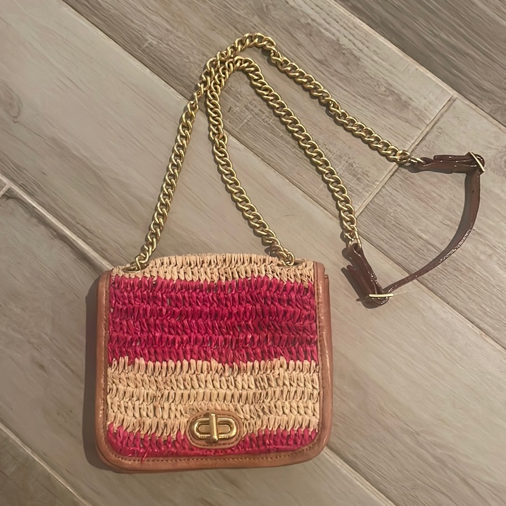 Raffia striped Rebecca Minkoff bag